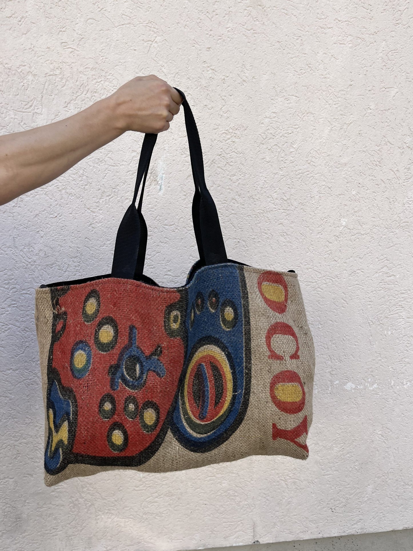 Tasche aus Jute-Säcken