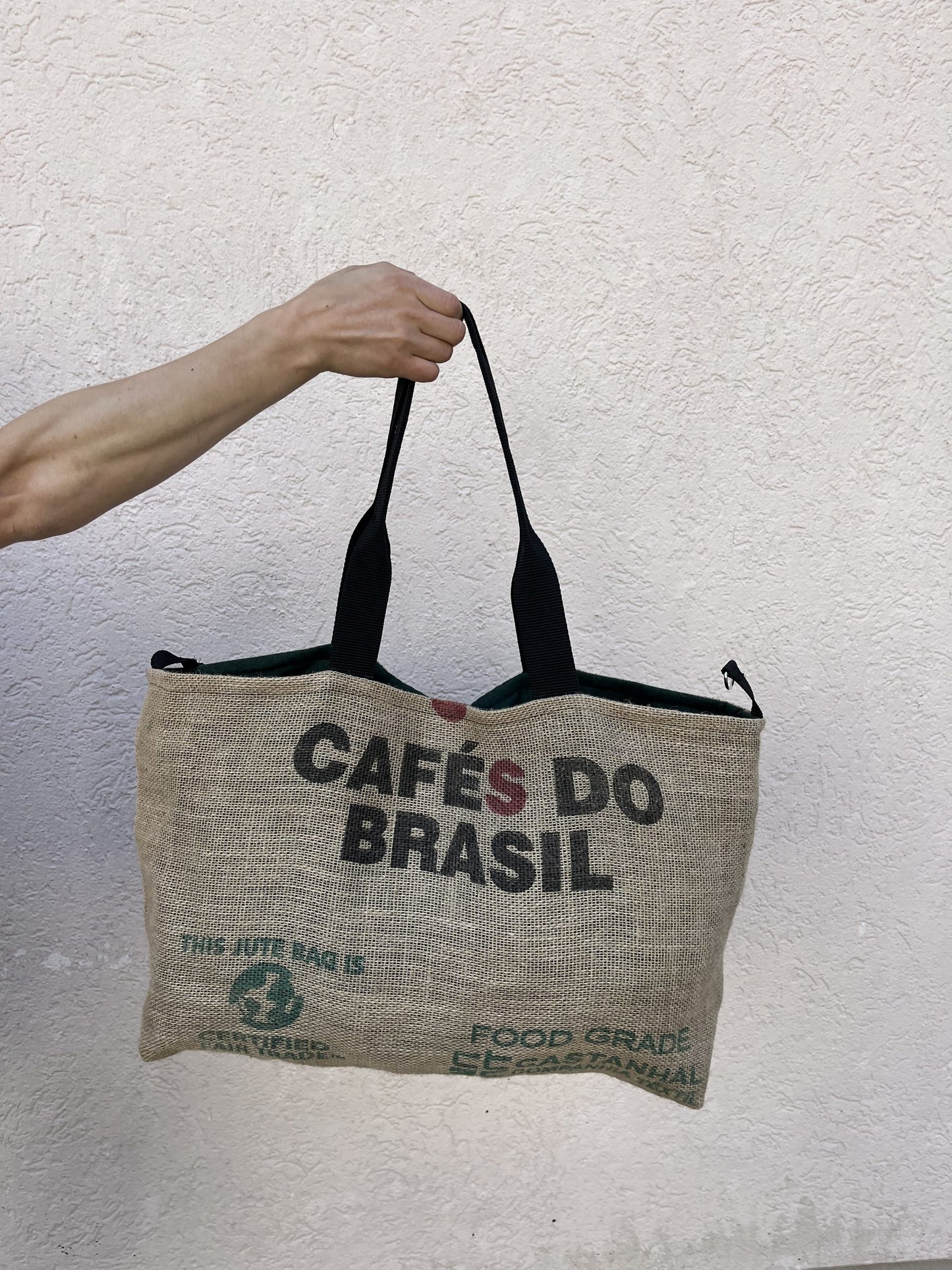 Tasche aus Jute-Säcken