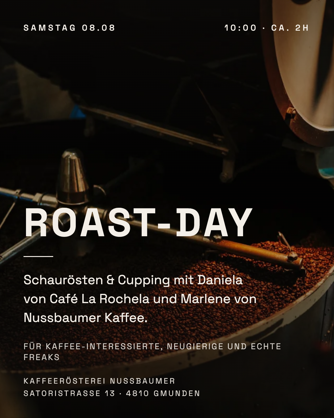 Schaurösten & Cupping – Samstag, 8.8.2026, 10 Uhr